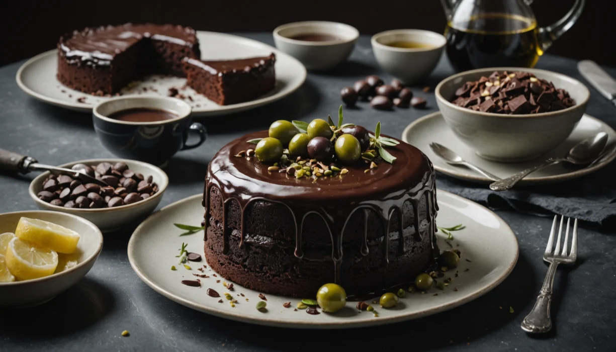 gateau au chocolat à l'huile d'olive